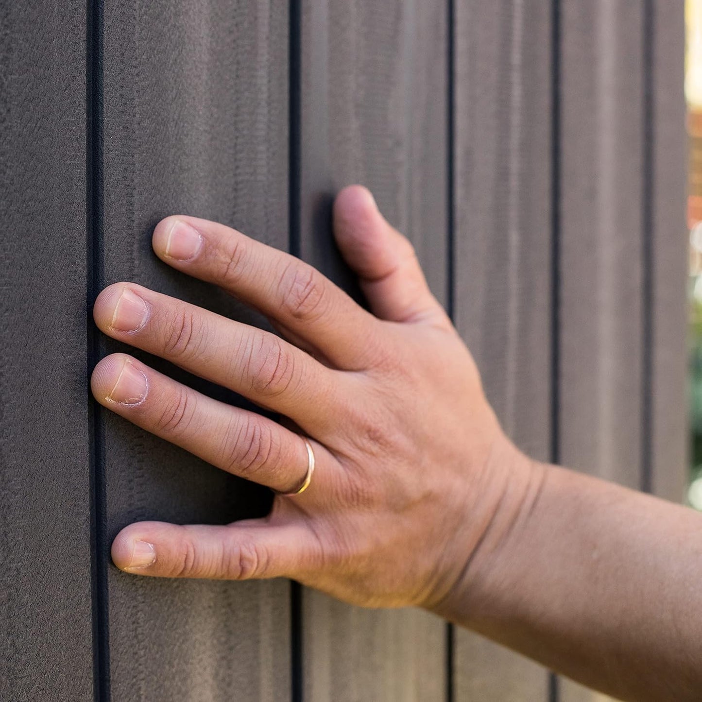 Darwin Outdoor Apex Single Door Garden Storage Shed 6 X 4Ft Grey Wood Look and Feel | Fade Free | All Weather Resistant | Safe and Secure | Zero Maintenance | 15 Year Warranty